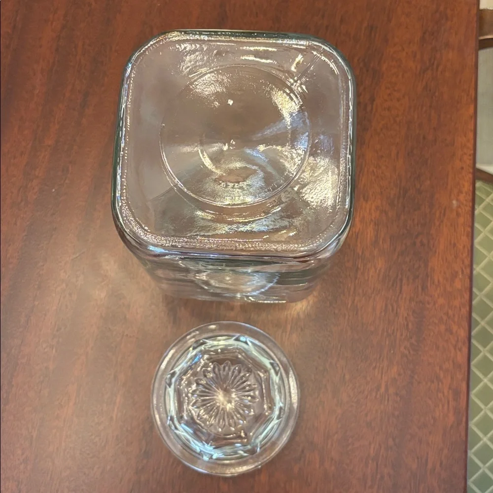 Anchor Hocking Large Glass Canister Apothecary Jar Vintage